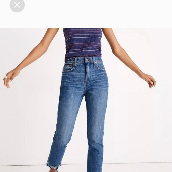 Madewell hi rise slim boyfriend jeans 23 - Picture 8 of 9